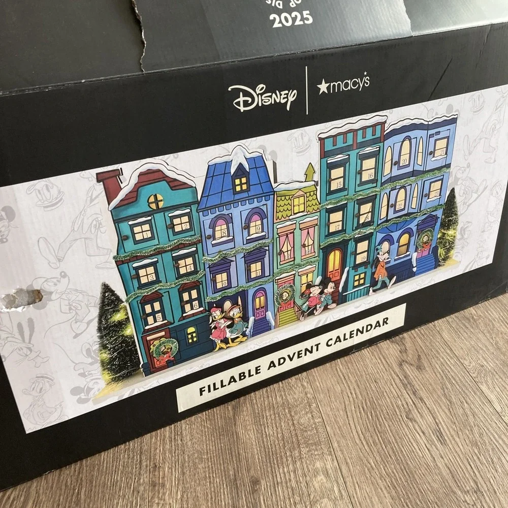 Macys Exclusive Disney Mickey Mouse & Friends Fillable LED Light Advent Calendar